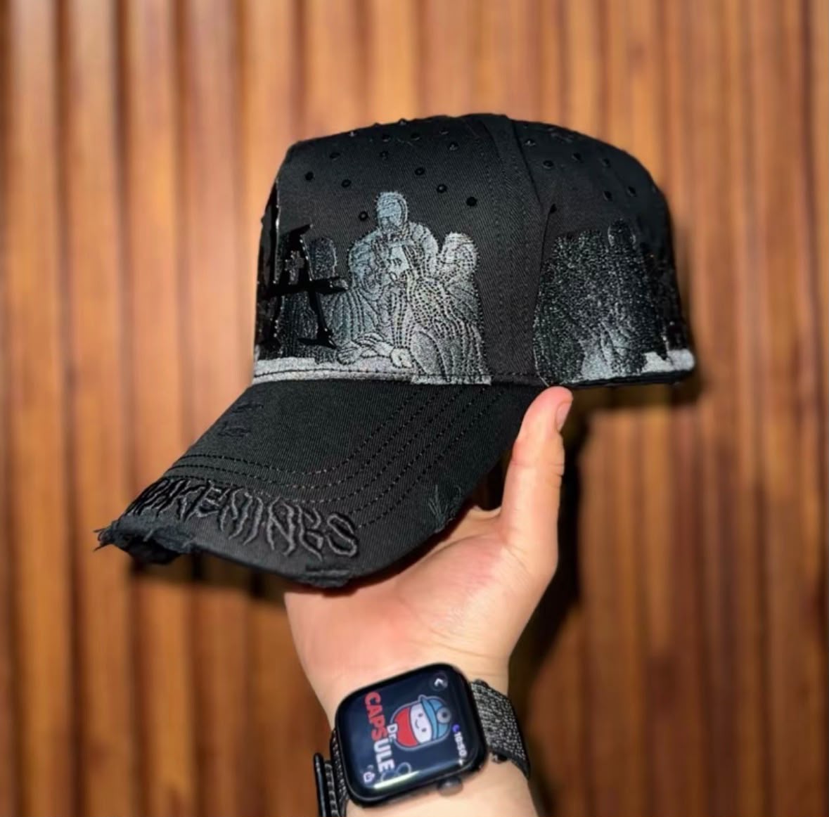 🧢Gorra el barbas Hats 💸x Ct 2025 🔥negro